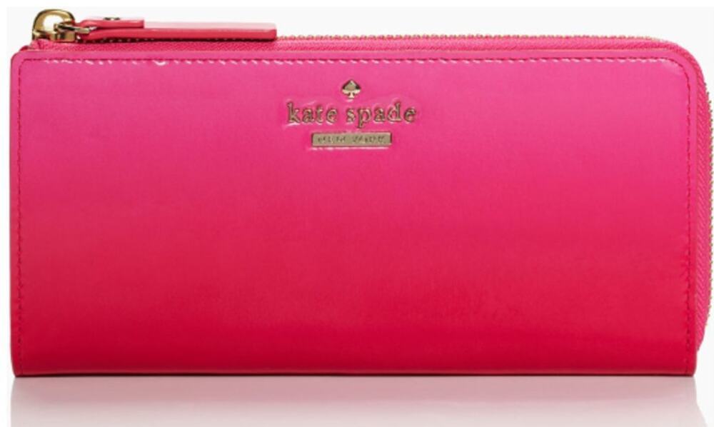 Kate Spade PWRU4190 Cedar Street Ombre Nisha Zip Wallet PINK OMBRE Like New - Picture 1 of 4